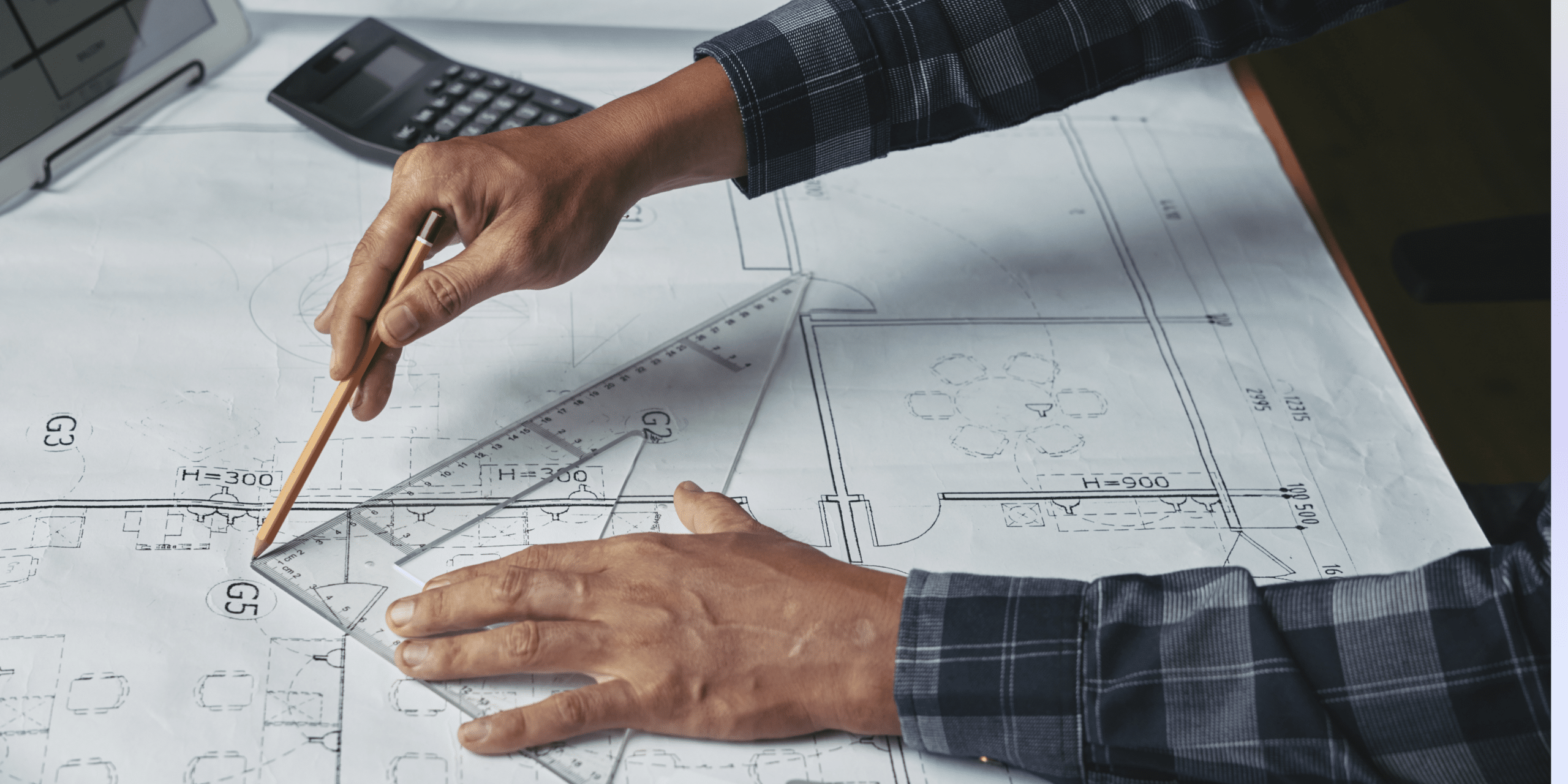 Technique de bâtiment en dessin projet