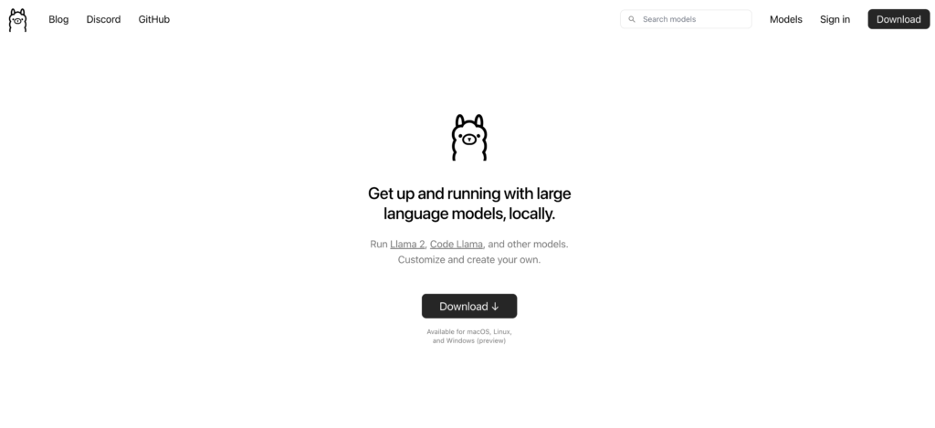 ollama, llama2, installer une ia sur son ordinateur,  installer une IA sur son ordinateur