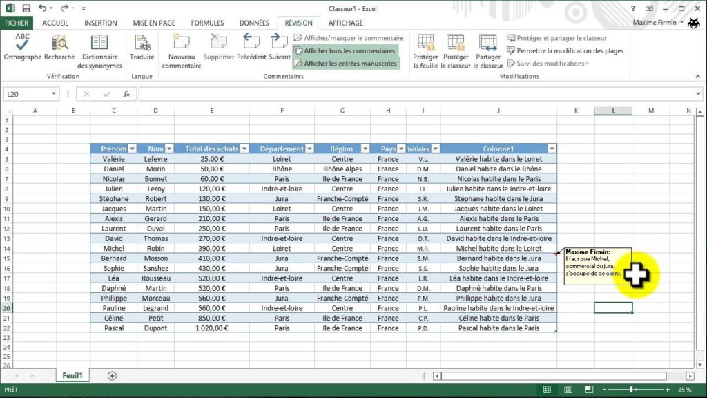 Excel Online pour projets, collaboration à distance, édition simultanée Excel, feedback rapide Excel, révision fluide Excel